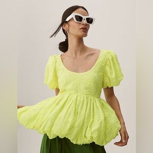 Forever That Girl Eyelet Babydoll Top NWT XS Anthropologie